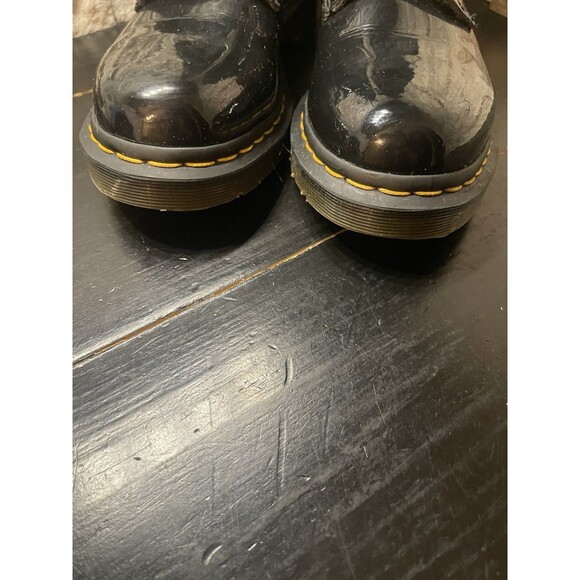 Dr. Martens 1460 Womens Patent Leather Combat Boots in Black, Size 8 US8 EU39 - Picture 4 of 12
